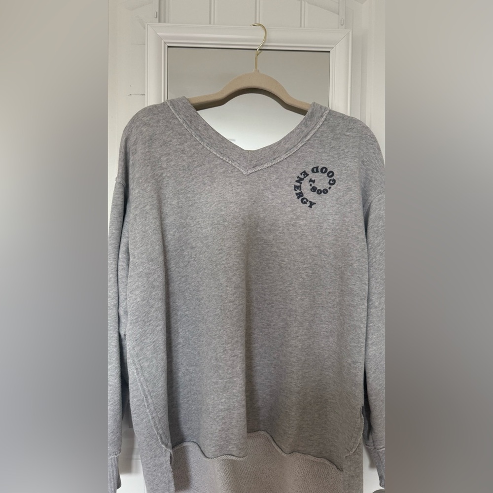 Aerie Soft Gray good energy Top
